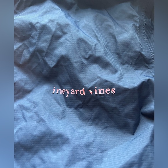 Navy Vineyard Vines with pink lettering and zippers - Picture 2 of 4